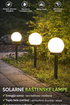 Solarne baštenske lampe – set od 2 komada