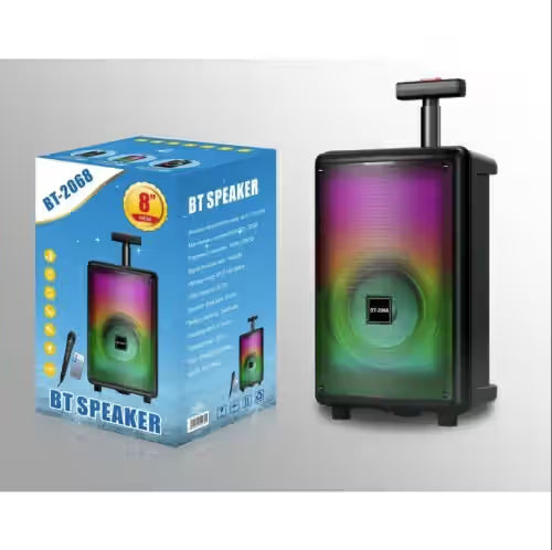 Prenosni Bluetooth Zvučnik BT-2068 – 8” LED 20W