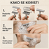 Brijač Na Žilete Metalni + 5 Žileta GRATIS
