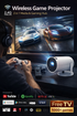 Mini Smart Projektor + Game Konzola – Kućni Bioskop i Igraonica u Jednom