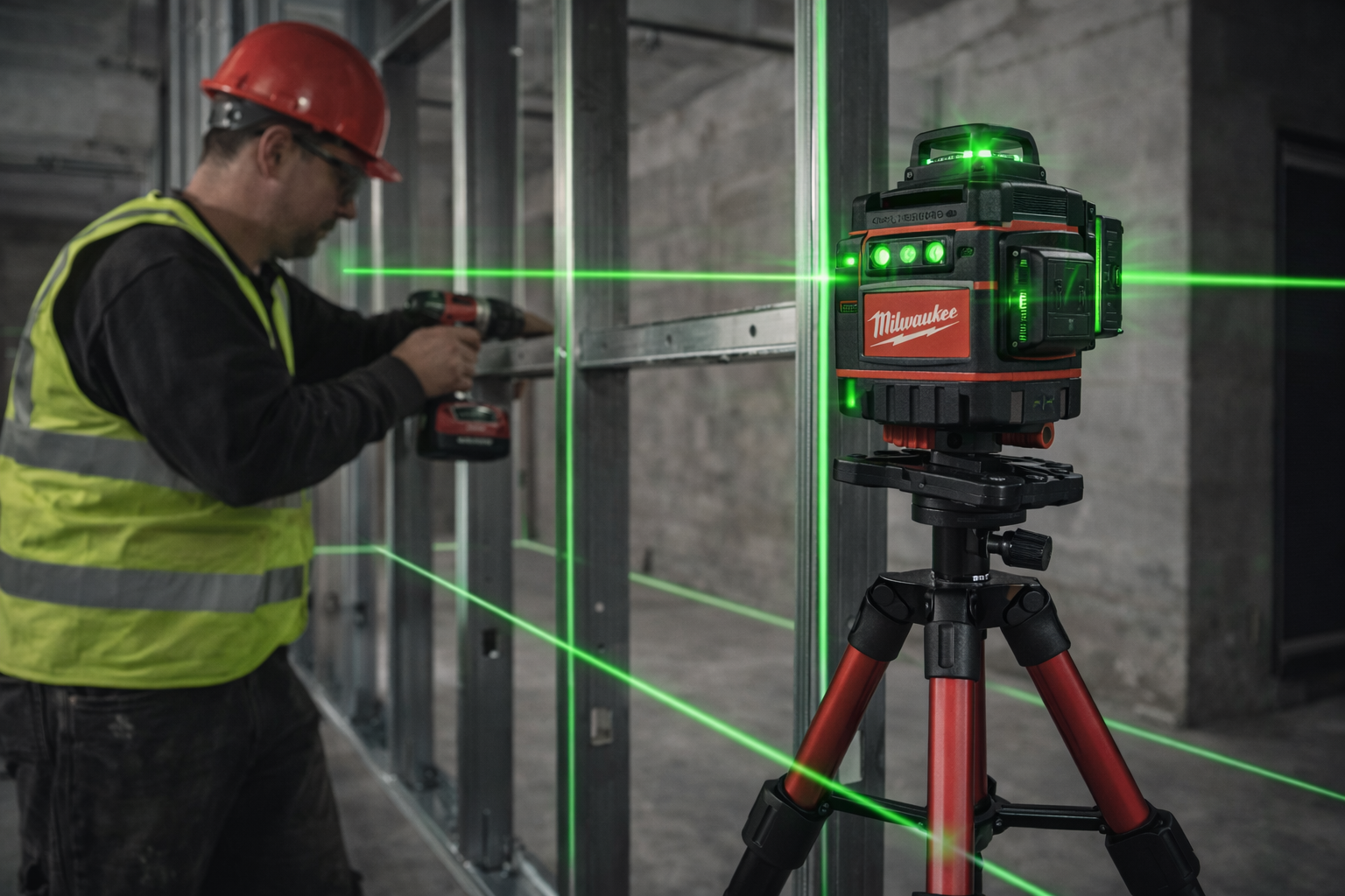 Milwaukee 16-linijski laser za nivelaciju – Profesionalni set sa stalkom