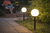 Solarne baštenske lampe – set od 2 komada