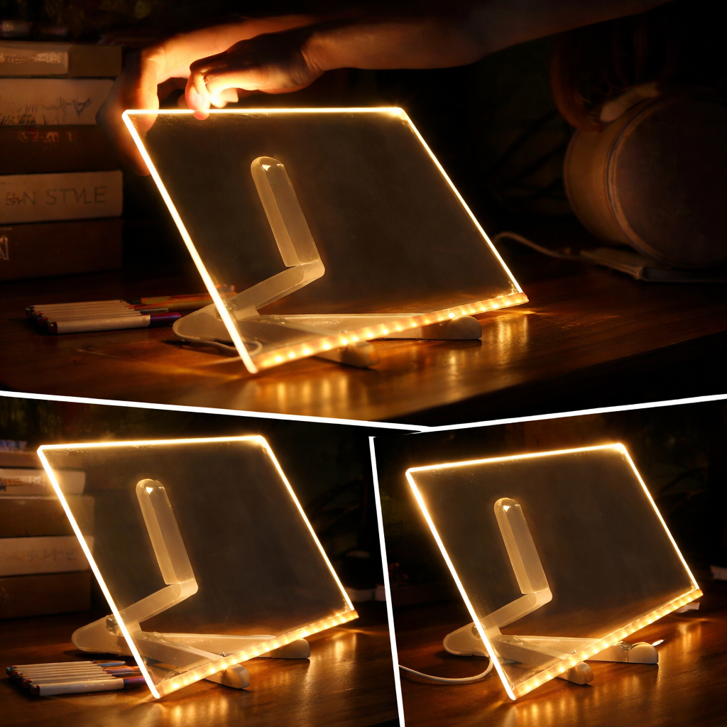 LED Svetleća Tabla za Pisanje i Crtanje – 40 × 30 cm