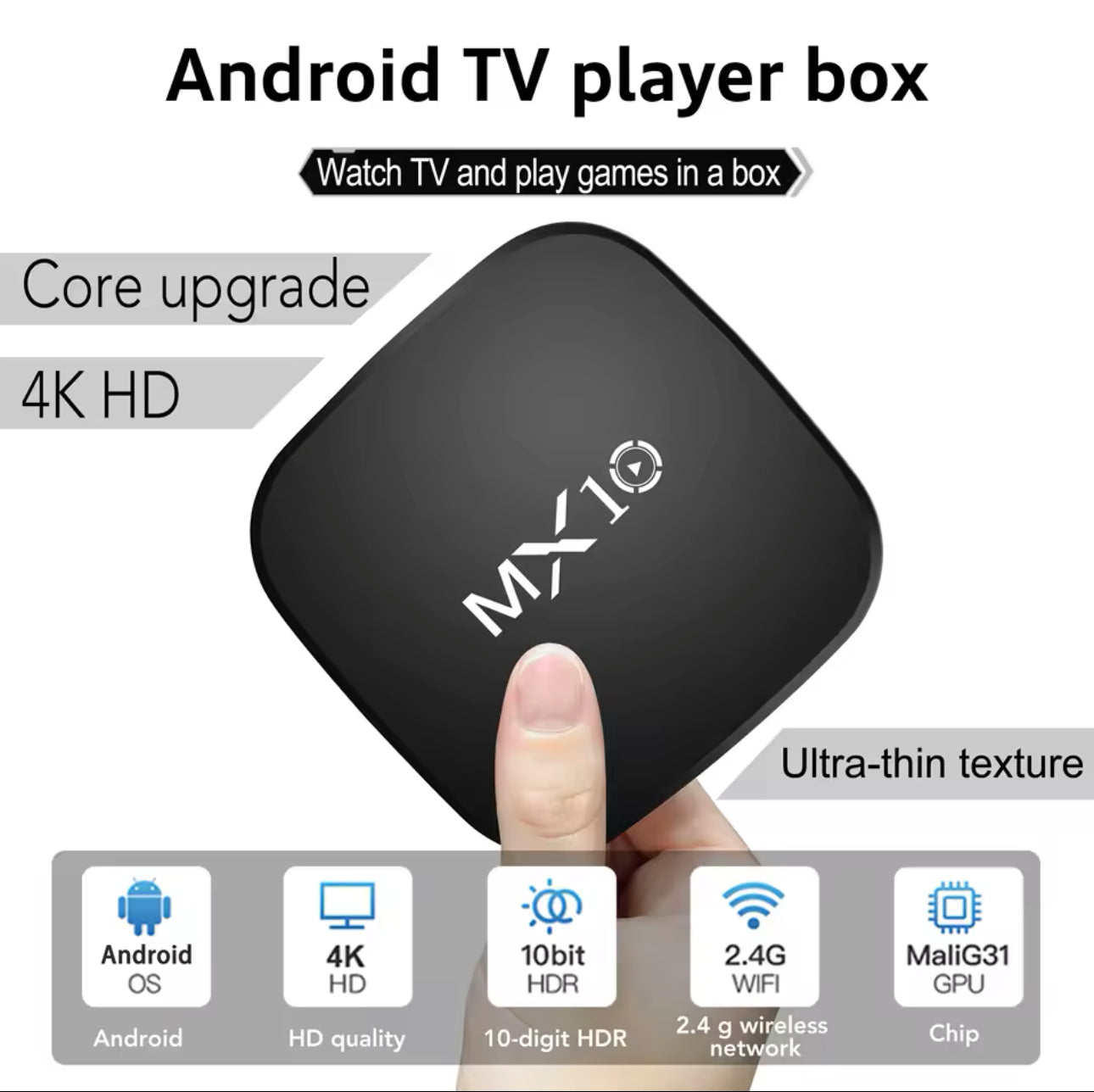 MX10 Android TV Box – smart tv tranformator