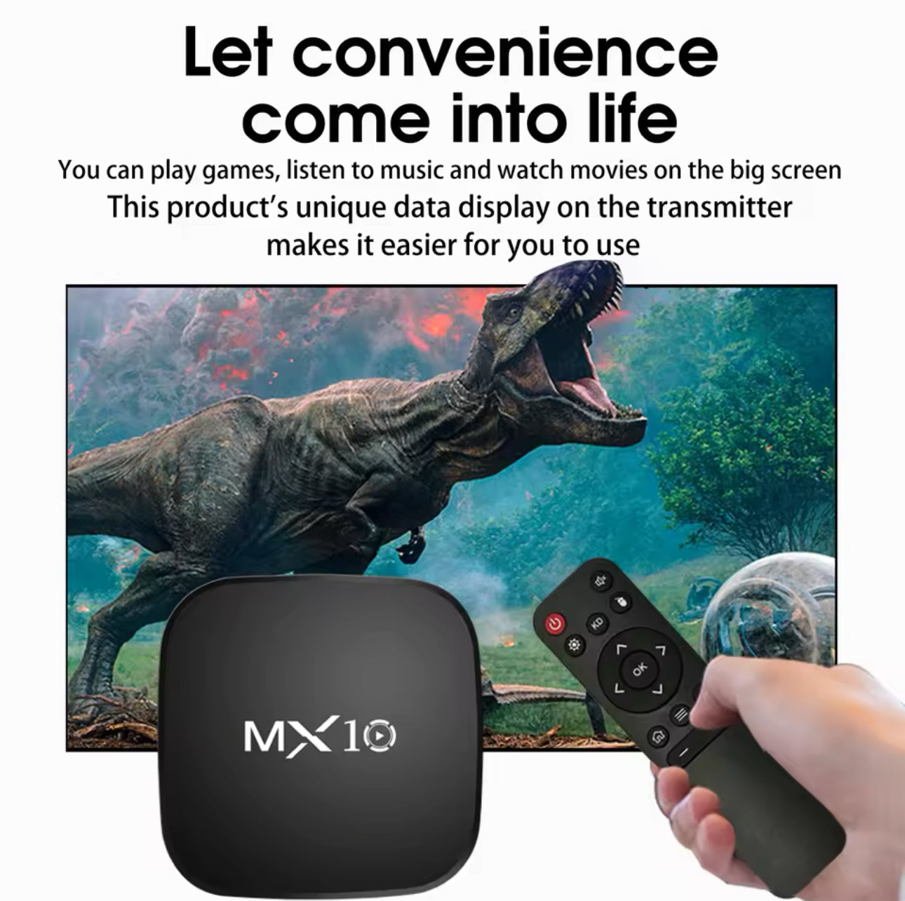 MX10 Android TV Box – smart tv tranformator