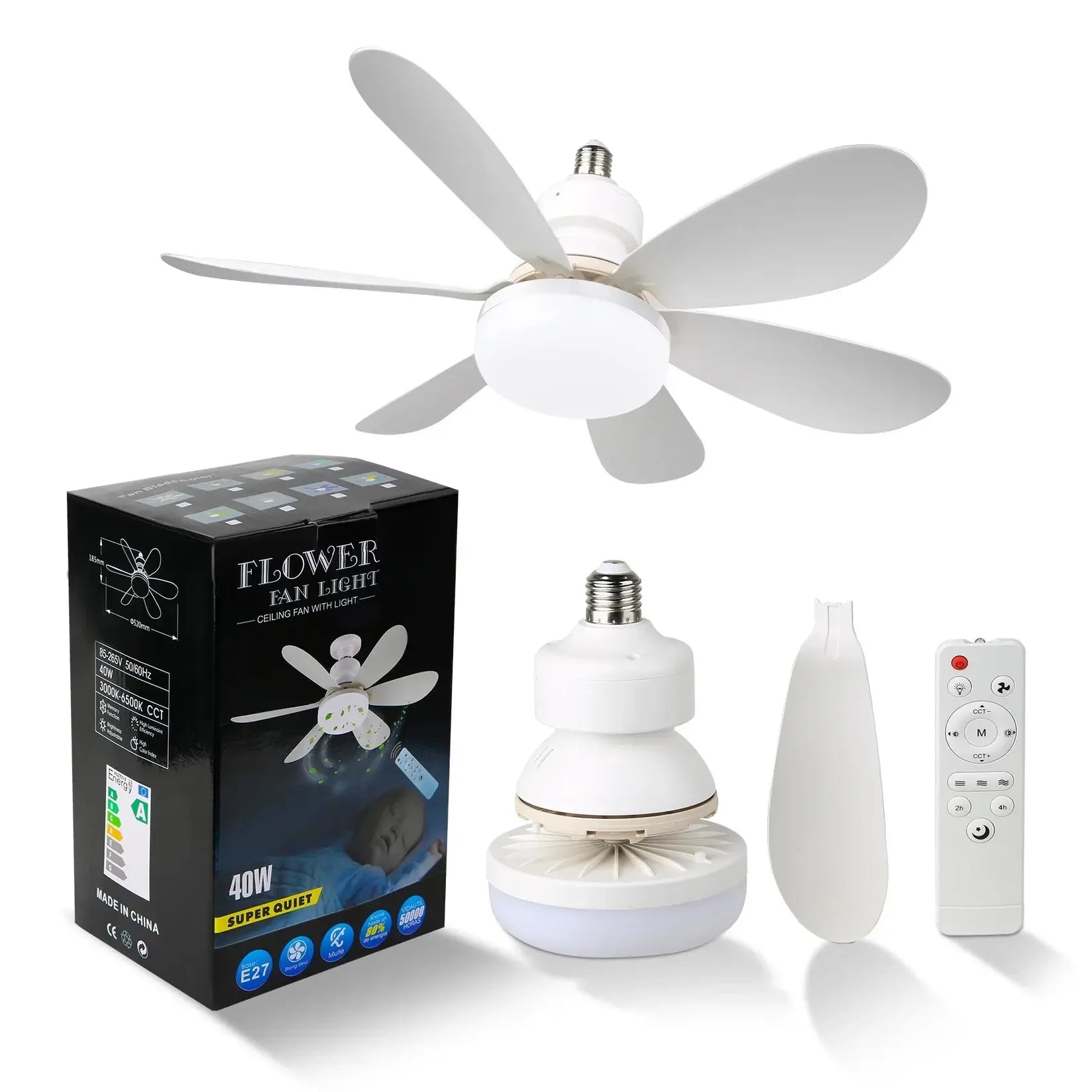 🌬️ Luster Ventilator 2-u-1 sa Daljinskim – Svetlo i osveženje u jednom! 💡🌀