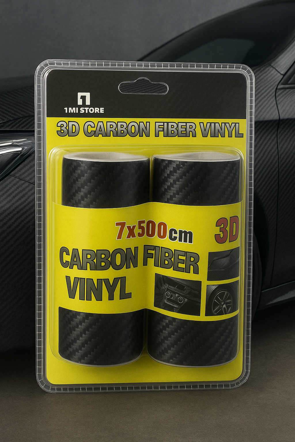 🖤 Karbon Folija 2u1 – Samolepljiva Za Tuning i Zaštitu Automobila!