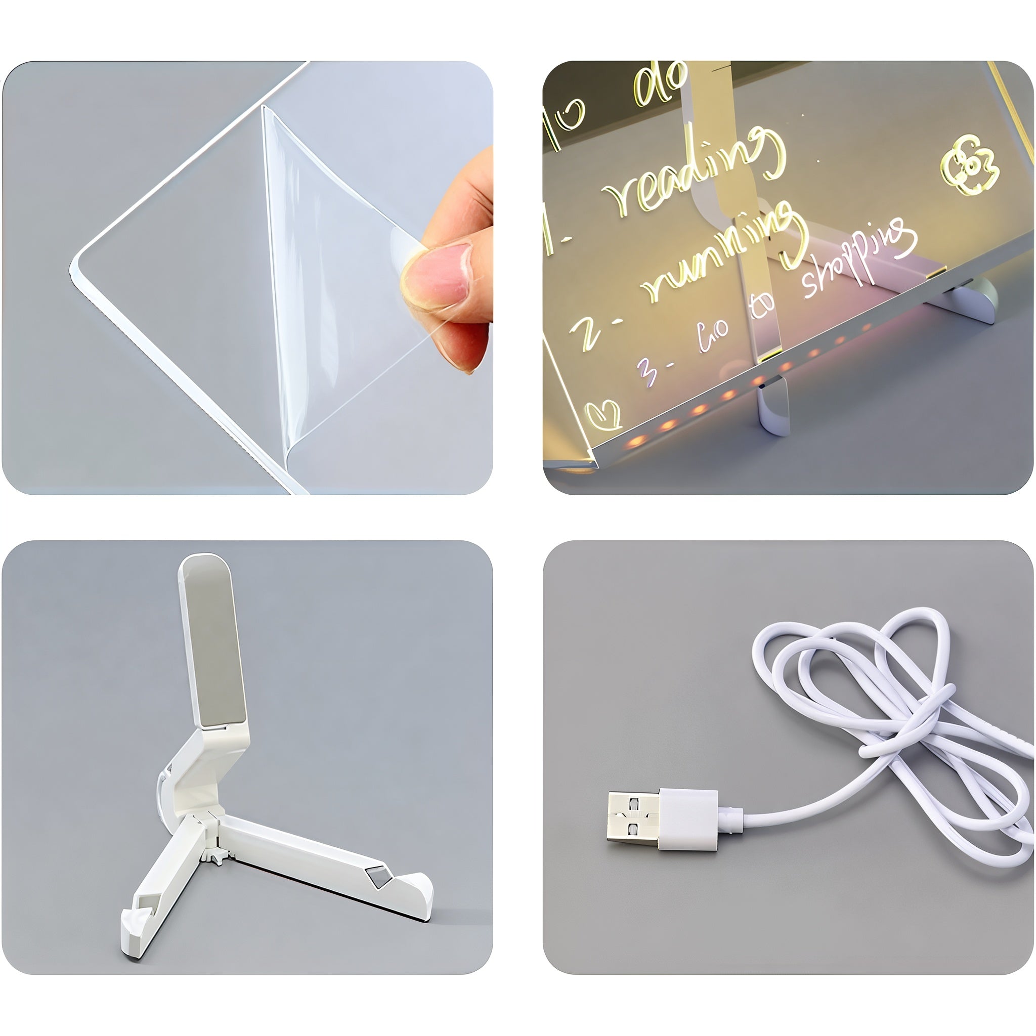 LED Svetleća Tabla za Pisanje i Crtanje – 40 × 30 cm