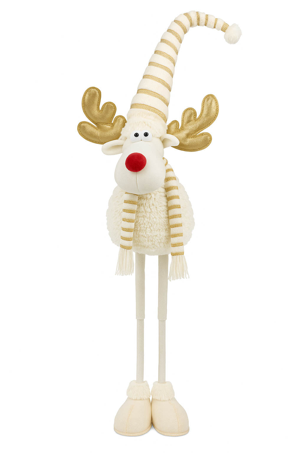 🦌 Novogodišnji Ukras – Plišana Figura Irvasa (Podesiva Visina do 85 cm)